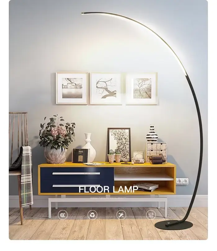 Lampes sur pied LED modernes et minimalistes pour salon, chambre à coucher, chevet, bureau, lampes d