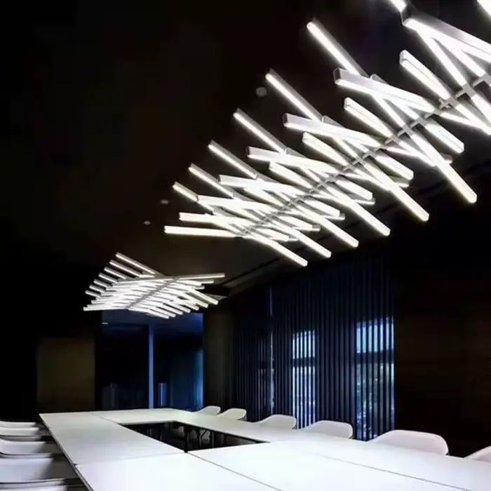 Plafonnier led en forme d'os de poisson