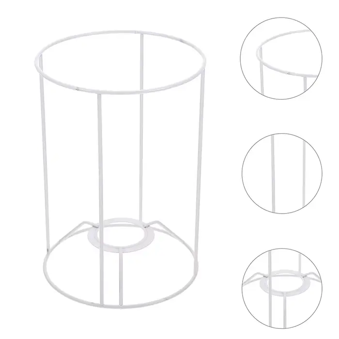 Cadre de support pour abat-jour en fil métallique DIY pour suspension, lampe de table, lustre, abat-