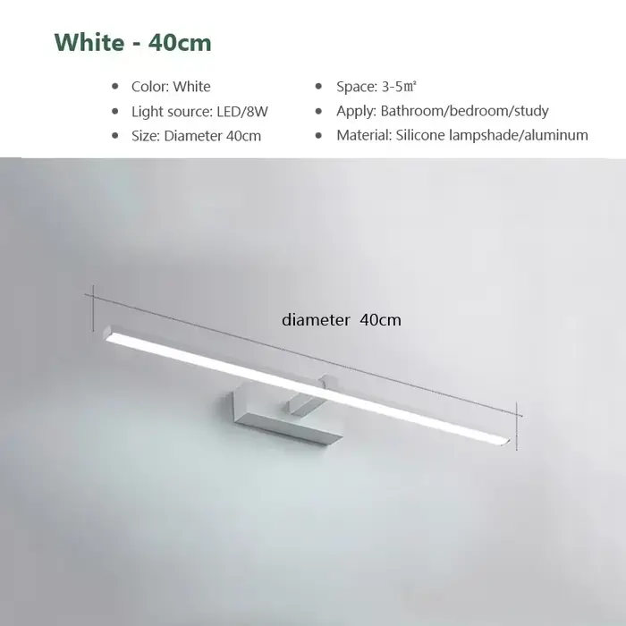Applique murale LED moderne pour chambre chevet couloir salle de bain miroir de maquillage appliques