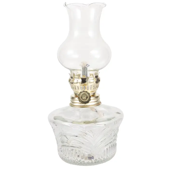 Lampe en verre vintage transparente lampe à huile lanterne pour maison chambre fêtes éclairage rustique lumière à huile vintage occasion spéciale salon chambre festive