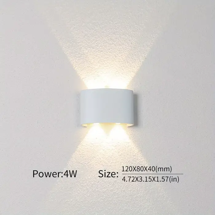Mur LED lampe étanche IP66 haut et bas éclairage décoration de jardin AC85-265V applique murale inté