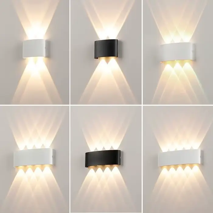 Mur LED lampe étanche IP65 éclairage de jardin A85-265V applique murale intérieure pour chambre escaliers luminaire lampes murales extérieures