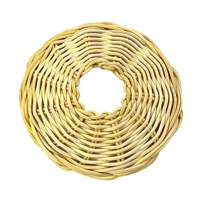 Abat-jour en rotin tressé à la main, luminaire suspendu classique exquis, abat-jour créatif rustique