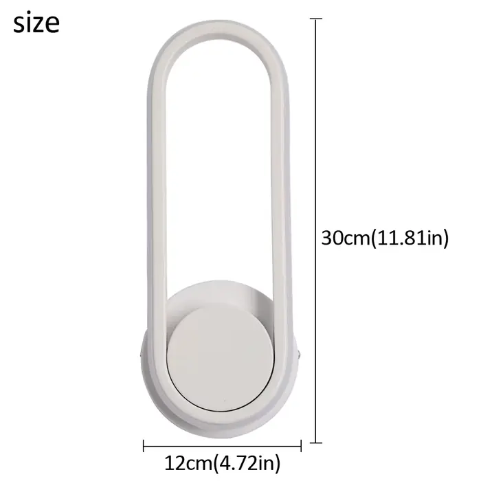 Applique Murale LED Rotative Blanche au Design Nordique Moderne, Luminaire Décoratif d'Nik, Idéal po