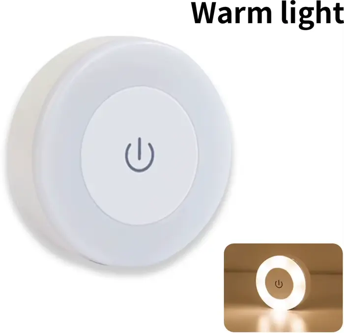 Lampe murale LED ronde, veilleuse Rechargeable avec interrupteur tactile, lumière de livre magnétiqu