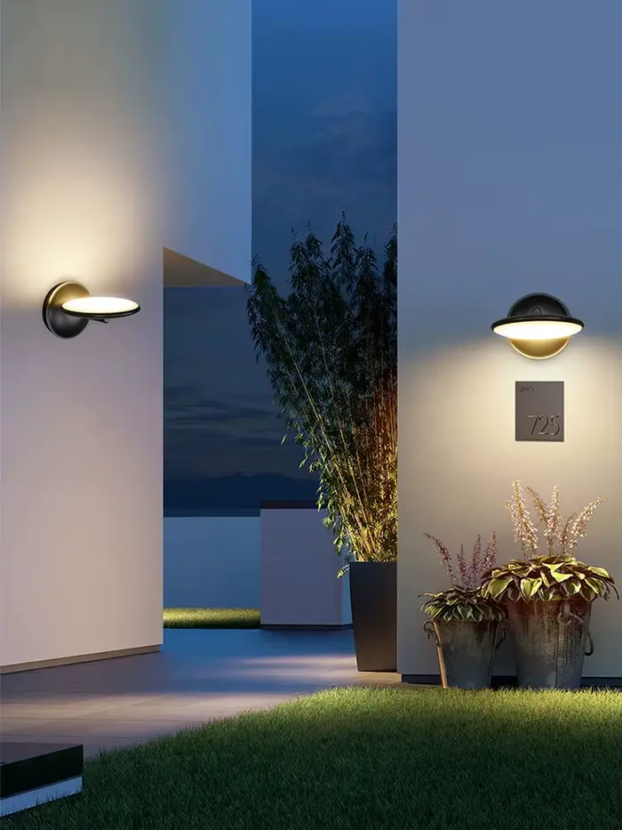 Applique murale LED moderne et design, étanche, minimaliste, pour extérieur, balcon, véranda, IP65, 