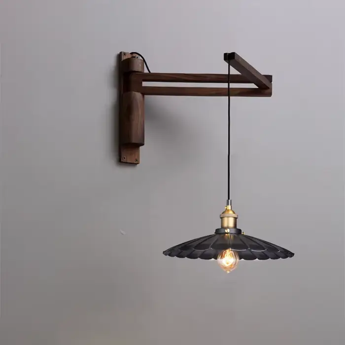 Applique japonaise en bois massif