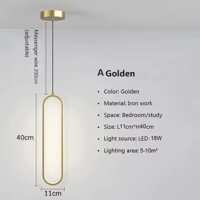 Lampes suspendues nordiques pour luminaire intérieur salon chambre Table à manger décoration de la m