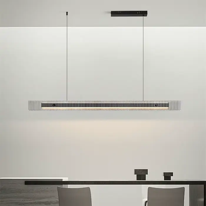 Lampe suspendue LED moderne noire pour cuisine île chambre restaurant décoration bar comptoir suspension éclairage adaptable à divers styles de décoration