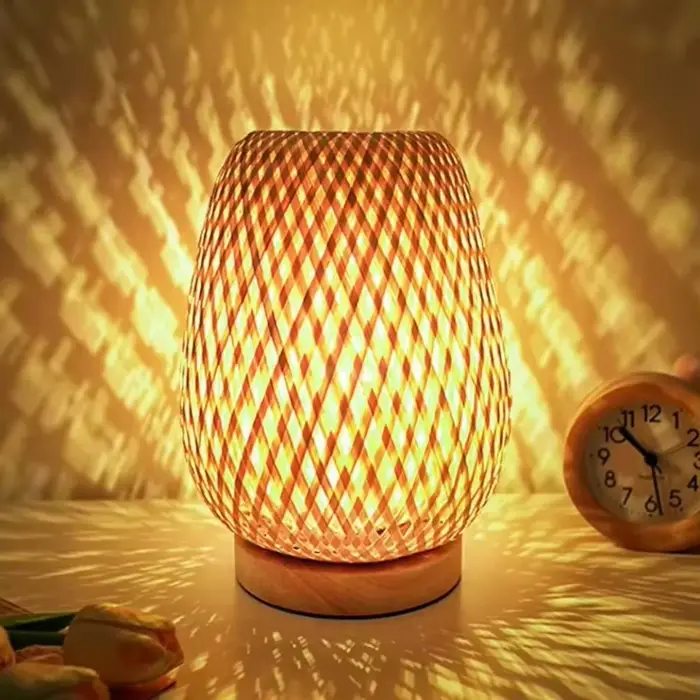 Lampe tissée en bambou Simple chambre étude