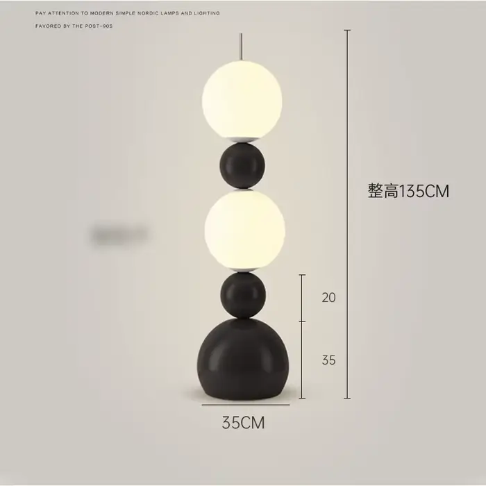 Lampadaire LED design nordique en forme de gourde pour salon, chambre, côté canapé, lampe d'angle, é