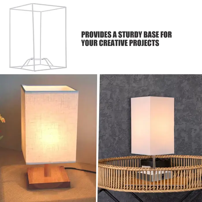 Cadre d'abat-jour en fer artisanal rustique pour lampes de table et suspensions occasions spéciales décoration intérieure durable et élégante