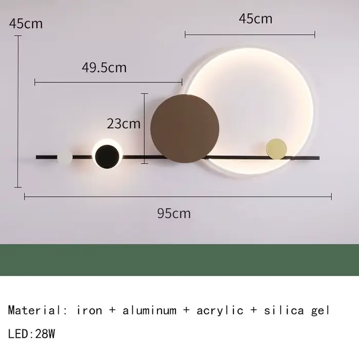 Accueil Art déco mur LED lumières 3000K hôtel Hall salon salle à manger applique escaliers allée cou