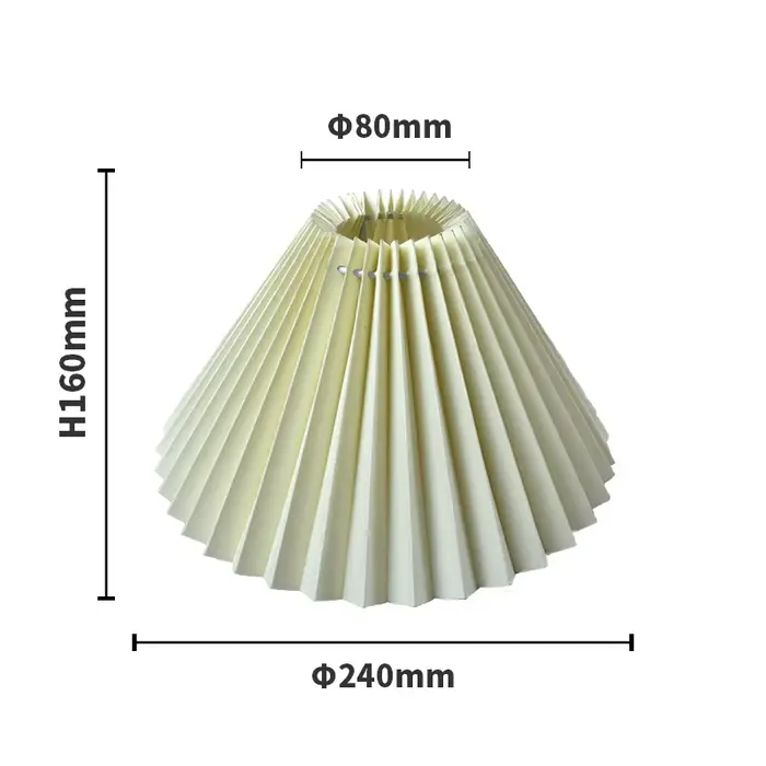 Abat-jour en tissu plissé design moderne pour lampe de table élégante ambiance douce et chaleureuse à offrir occasions spéciales