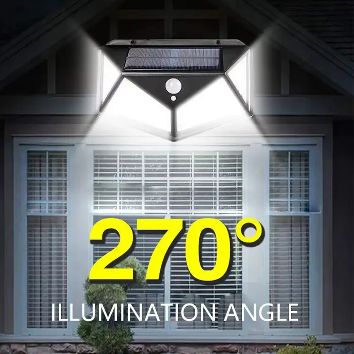 Lampe murale solaire avec détecteur de mouvement pour extérieur résistant à l'eau et sans fil pour jardins, terrasses et couloirs
