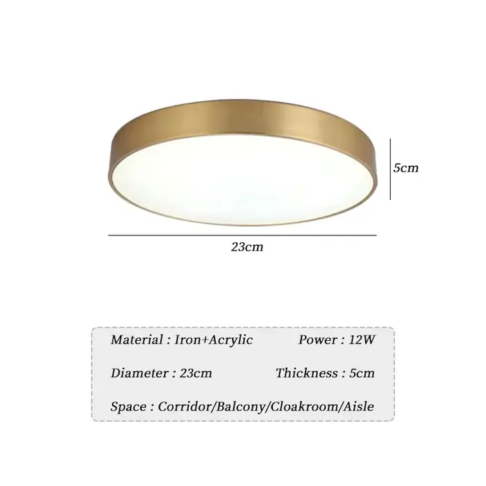 Plafonniers LED modernes pour couloir, chambre, garage, vestiaire, balcon, luminaires d'intérieur, s